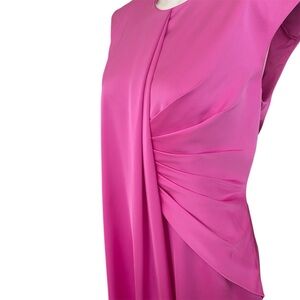 Halston Tara DESIGNER Gown in Satin Taffy NWT
